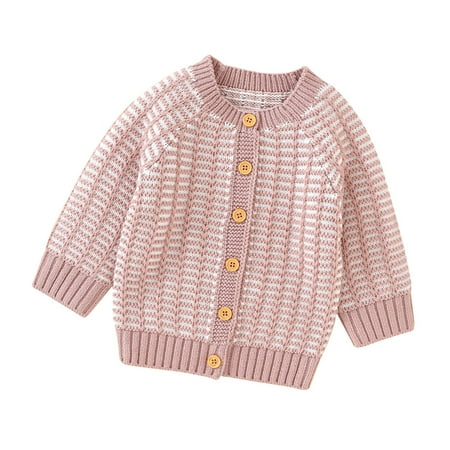 

Baby Girl Boy Knit Cardigan Sweater Hoodies Warm Tops Toddler Infant Outerwear Jacket Coat Outfit Clothes
