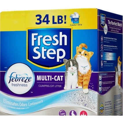 Fresh Step Multi-cat Scented Litter With The Power Of Febreze