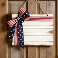 thumbnail image 6 of 250th Anniversary 5 Yard Red White and Blue Ribbon Patriotic Star and Striped Wired Royal USA Ribbon DIY Crafts for Xmas Holiday Decor, 6 of 6