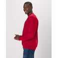 thumbnail image 3 of Hanes Ultimate Men's Heavyweight Fleece Crewneck Sweatshirt Deep Red 3XL, 3 of 4