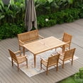 thumbnail image 2 of Cambridge Casual  Ventura 6-piece Teak Outdoor Dining Set, 2 of 5