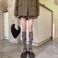thumbnail image 5 of YooGuoGuo Women Calf Knee High Stocking Sock with Bow Cute Lolita Mary Jane Ankle Socks Coquette Cotton Socks Cottagecore Socks, 5 of 7