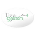 thumbnail image 1 of CafePress - Livegreen4 Oval Sticker - Sticker (Oval), 1 of 1