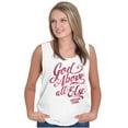 thumbnail image 3 of God Above All Else Religious Tank Top Tee Shirt Women Brisco Brands S, 3 of 6