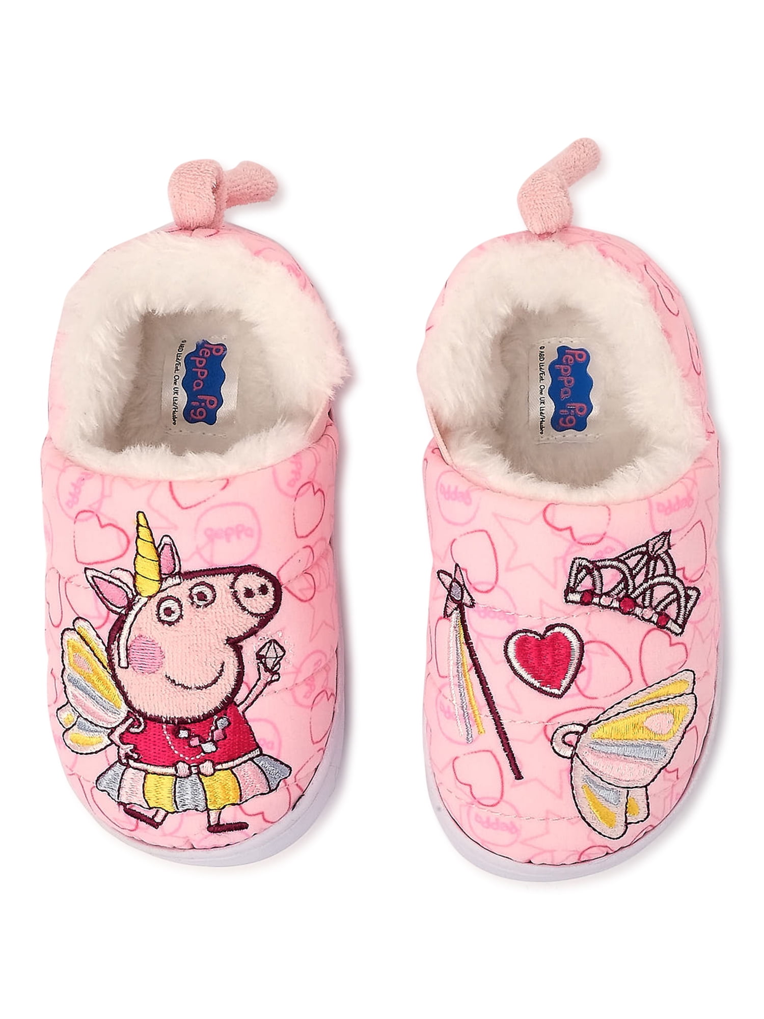 Peppa Pig Toddler Girls Slipper, Sizes 5/6-11/12