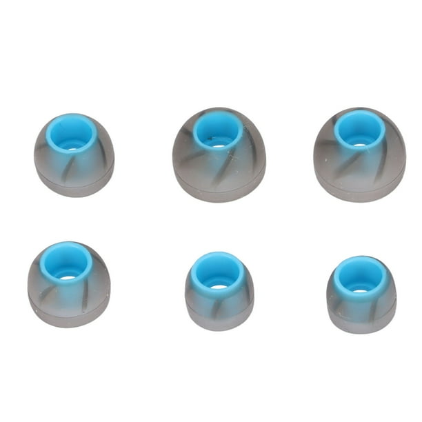 Piezas 6 piezas auriculares auriculares silicona aislamento de ruido suave 3 Tamamosos plauses de reemplazo para el orificio de sonido de 4.5-6.5 mm
