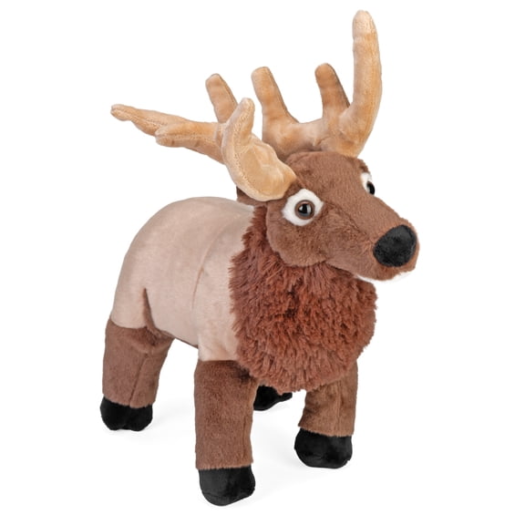 Wild Republic Elk Plush, Stuffed Animal, Plush Toy, Gifts for Kids, Cuddlekins 12 Inches