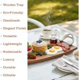 thumbnail image 5 of Wooden Party Platter Tray Perfect for Breakfast, Appetizers, Coffee, Bar, and Food Display - 18x10x1 Inches, 5 of 7