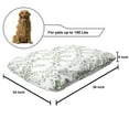 thumbnail image 2 of Floral Pet Bed, Illustration of Rosebuds on Twiggy Branches with Lobed Green Leaves, Chew Resistant Pad for Dogs and Cats Cushion with Removable Cover, 24" x 39", Purple Grey Blue Grey, by Ambesonne, 2 of 4