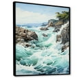 thumbnail image 2 of Designart "Serenity in River Minimalism" Landscape & Nature Floater Framed Canvas Print, 2 of 7
