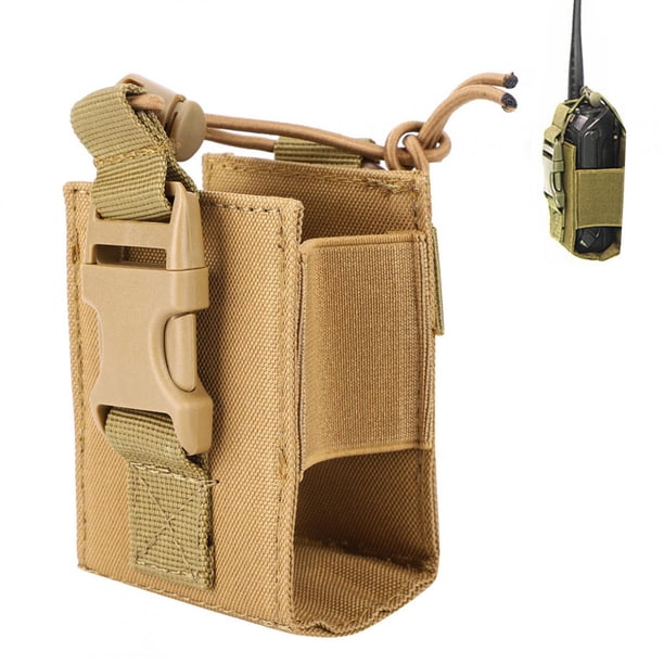 Bolsa militar táctica portátil Bling Bling para Walkie Talkie con soporte para Radio para deportes al aire libre