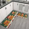 Christmas Kitchen Rug Sets 2 Piece Xmas Forest Rustic Farmhouse Kitchen
