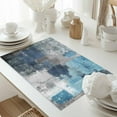 thumbnail image 5 of Navy Gray Graffiti Block Placemats Set of 6, Modern Abstract Texture Art Table Mats Washable Heat-Resistant Non-Slip Place Mats for Kitchen Dinner Table Indoor Outdoor Decor,13x19 Inch, 5 of 9