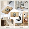 thumbnail image 6 of Pofeuu Magnetic Old Compass On World Map Print Hem Mat 40x60 - Multipurpose Doormat for Indoor & Outdoor Use - Welcome Your Guests with our Entrance Mat, 6 of 6