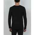 thumbnail image 3 of INNERSY Men's Lightweight Thermal Underwear Tops Long Johns Baselayer Shirt 2-Pack(Large,2 Black), 3 of 7
