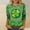 Shirts-209Green, variant on 3/4 Length Sleeve Womens Tops Soft Comfy Crewneck Casual Tops Mid Sleeve Graphic Tees Celtic Knot Embroidered Shamrock St. Patrick's Day Wear