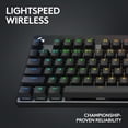 thumbnail image 3 of Logitech G Pro X TKL Lightspeed, Teclado inalámbrico para Juegos, ultraportable, sin sección numérica, RGB LIGHTSYNC, Teclas de PBT, interruptores con Click perceptible (GX Brown) - Negro, 3 of 8