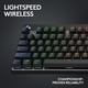 thumbnail image 3 of Logitech G Pro X TKL Lightspeed, Teclado inalámbrico para Juegos, ultraportable, sin sección numérica, RGB LIGHTSYNC, Teclas de PBT, interruptores con Click perceptible (GX Brown) - Negro, 3 of 8