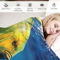 thumbnail image 3 of Fenyluxe Fish Swimming in Water Throw Blanket for Couch Sofa Bed Office Travel Camping School Flannel Blanket All Seasons Soft Plush Blankets 60x80in, 3 of 6