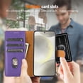 thumbnail image 5 of for Samsung Galaxy S25 Ultra Wallet Case, Classic Business with Card Slots Kickstand Magnetic Buckle PU Leather Flip Folio Shockproof Full Body Protective Phone Case for Galaxy S25 Ultra, Purple, 5 of 5
