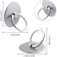 thumbnail image 2 of Red Finger Ring Phone Holder 360 Degree Rotation Metal for iPhone Samsung Galaxy Note Huawei Series, 2 of 5