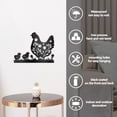 thumbnail image 4 of Metal Farmhouse Hen Wall Art Decor Farmhouse Chicken Coop Metal Wall Art Hanging Decor Signs for Home Chicken Wall Sculpture Statues Decor for Dining room Porch Bedroom 10.9x11.81 Inch Hen, 4 of 6