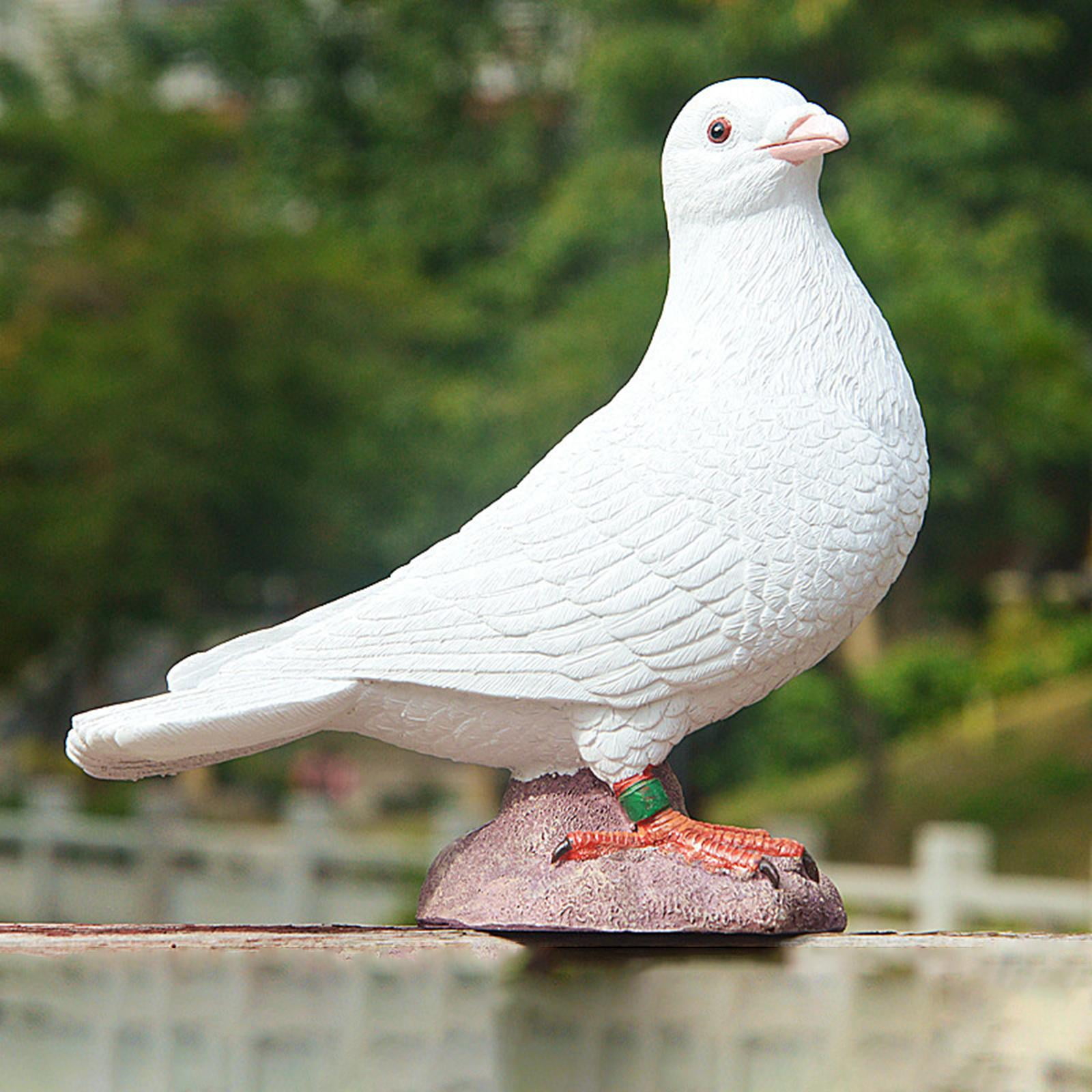 White Home Decor Resin House Bird Desk Pigeon Peace Dove Ornament Statue Crafts 