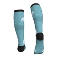 thumbnail image 2 of Bixox Bathtub with Soap Bubbles Print Compression Socks,Compression Socks Women & Men Circulation for Medical,Running,Athletic, 2 of 7