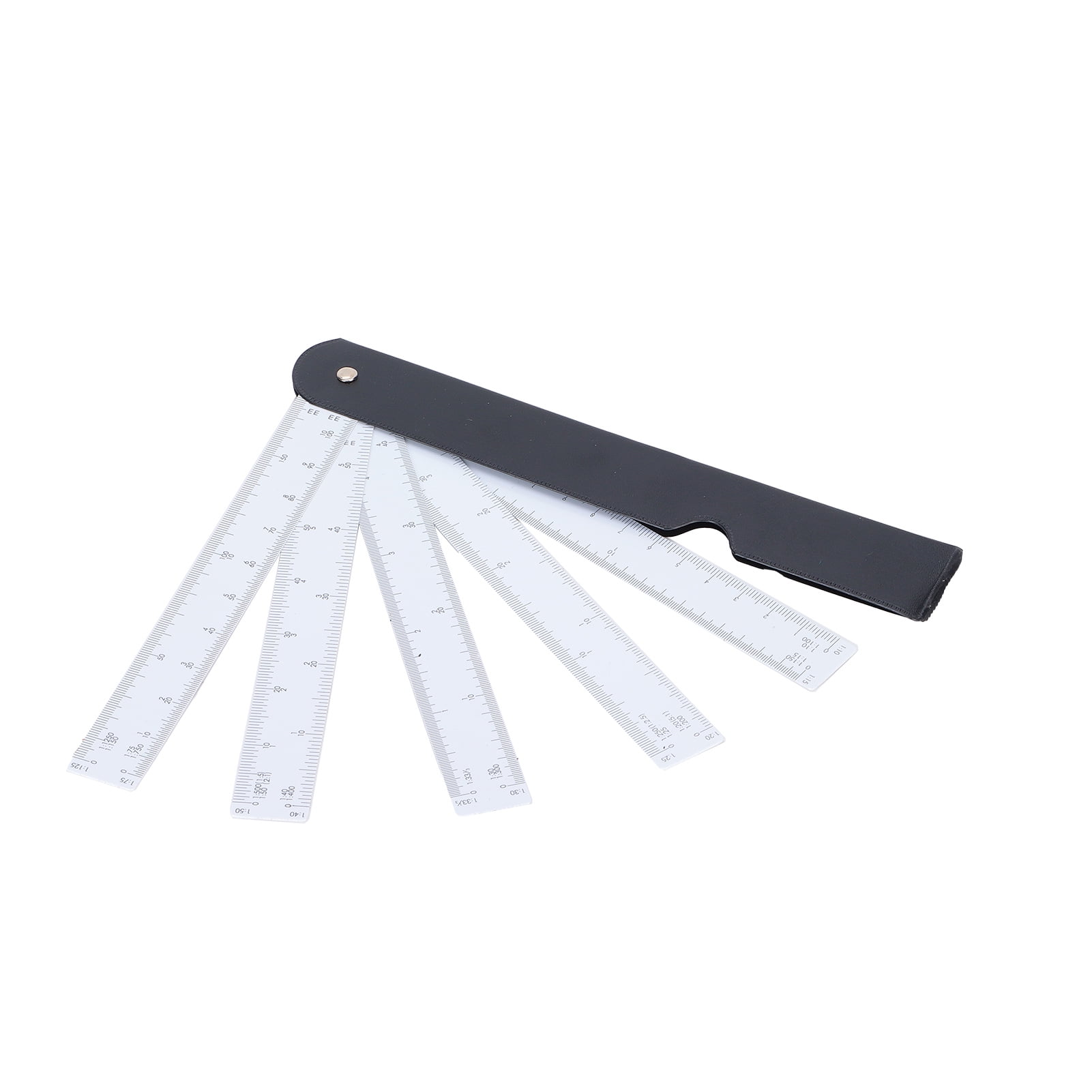 ESTINK Scale Ruler Fan‑Shaped Folding Multi Ratio Measuring Tools For Art Drawing Clothing