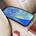 thumbnail image 2 of Bingfone Car Four-Season Universal Armrest Box Mat,Car Armrest Seat Cover Soft Leather Waterproof Armrest Cover Center Console Mat-Peacock, 2 of 7