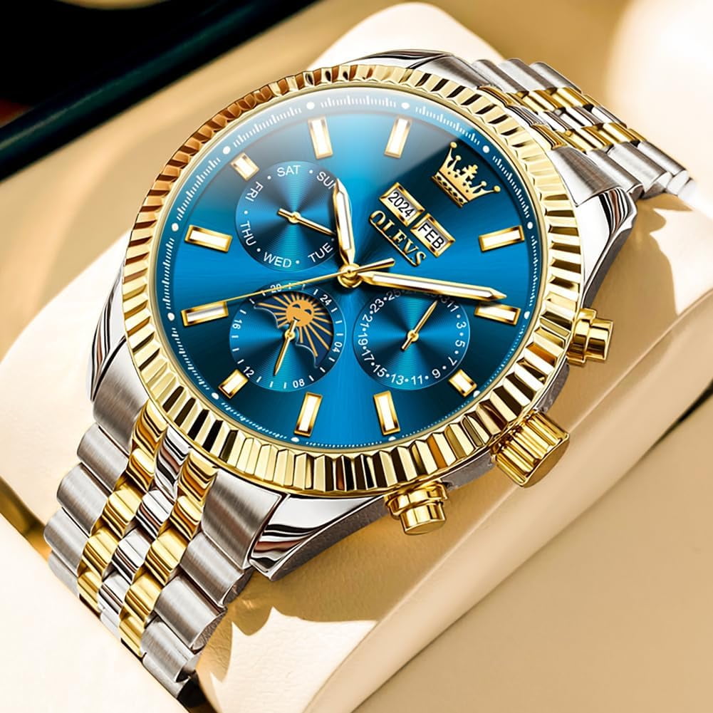 Automatic Self Winding Men's Watches Date Day Calendar Display