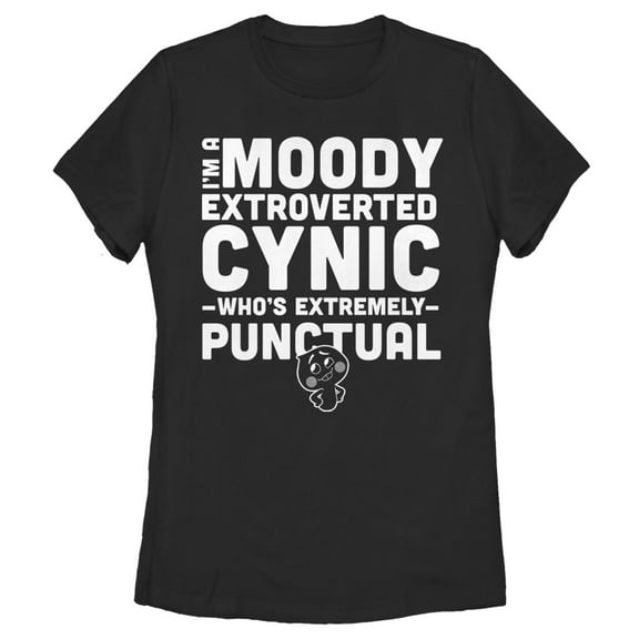 Women's Soul 22 Extroverted Cynic Graphic Tee Black 2X Large