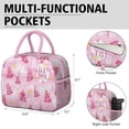 thumbnail image 6 of Womens Pink Christmas Tree Lunch Box for Work,Insulated Lunch Bag for Women,Loncheras Para Mujer,Leakproof Adult Lunch Bag for Work,Beach,Travel,Picnic,Camping, 6 of 7