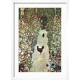 thumbnail image 2 of Art.com Garden Path with Chickens Art Print by Gustav Klimt, White Frame Wall Art, 17" x 23", 2 of 5