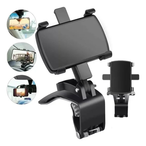 Soporte Telefono Coche Clip Porta Celular Manos Libres 1pz F