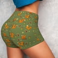 thumbnail image 4 of Kdxio Squirrel And Nuts Print Workout Shorts for Women Seamless Soft Smooth Gym Yoga Scrunch Active Shorts, 4 of 9
