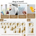 thumbnail image 6 of Farmhouse Sunflower Window Privacy Film, Vintage Daisy Butterflies Gray Wood Static Cling UV Sun Blocking Heat Control Window Tint Day and Night, Non-Adhesive One Way Privacy Cover 35.4''x78.7'', 6 of 7