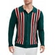 thumbnail image 4 of Camisas de polo de punto de manga larga con botones para hombres XL verdes, 4 of 6