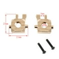 thumbnail image 2 of Riwcyla Brass Steering Blocks Knuckle, Golden Brass Steering Cup Replacement for 1/18 TRX4M Land Rover Defender Rampage Remote Control Car Upgrade Parts, 2 of 6