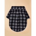 thumbnail image 3 of PETSIN Petsin Pet Black Plaid Shirt 1pc, 3 of 5