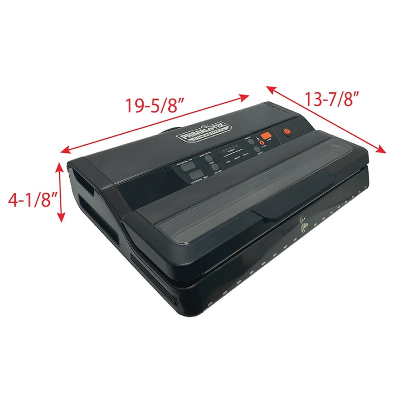 PrimalTek 12 inch Commercial Grade Vacuum Sealer - User Friendly for Food Savers, 26 Vacuum Pressure Features An Auto Cooling System, Smart Heat
