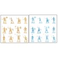 thumbnail image 1 of Vogacara Paquete de 200 niños de 7 a 14 años de edad modelo de simulación decorativa regalo de cumpleaños juguetes hogar sala de estar Oficina Kits de construcción modelo Azul amarillo Vogacara FN010850-06, 1 of 6