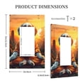 thumbnail image 3 of Balery Cartoon Puppy Sunset for Duplex Wall Plates Kit, Electrical Outlet Covers, Standard Size 1-Gang 5.0" x3.0", Electric Receptacle Plug Covers-Style U, 3 of 6