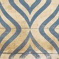 thumbnail image 2 of Grey, Jace 26x26 Black Ornate Wood Framed with Double Matting Museum Art Print Titled - Blue Geo 8, 2 of 4