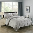 thumbnail image 2 of Epoch Hometex, inc. Lotus Home Pintuck Mini 3-piece Comforter Set Silver King 3 Piece, 2 of 5