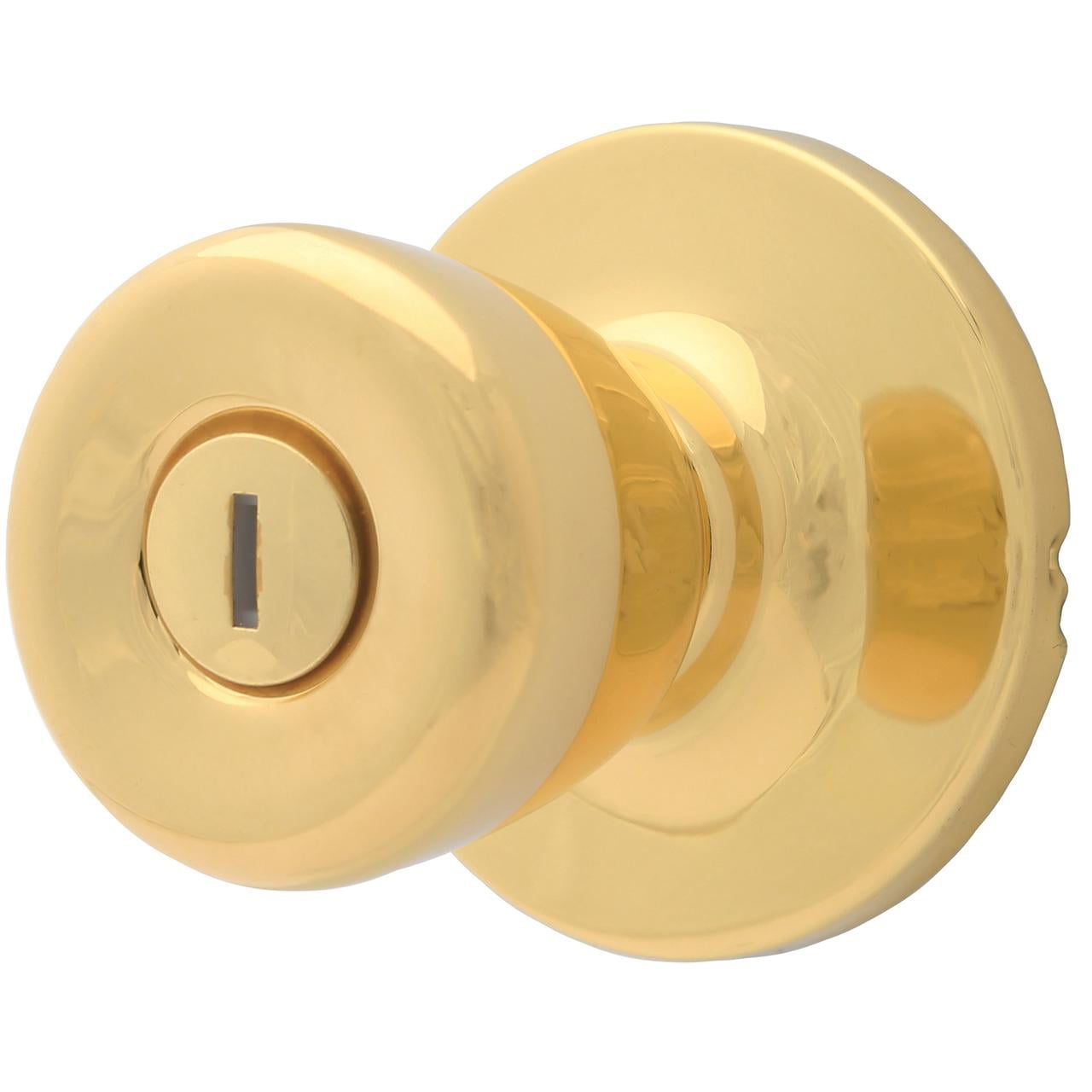Lokhaus Privacy Tulip Doorknob Polished Brass 2 Count