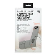 Sharper Image Calming Heat Massaging Flexi Wrap, Soothing Heat & Relaxing Vibrations, Grey