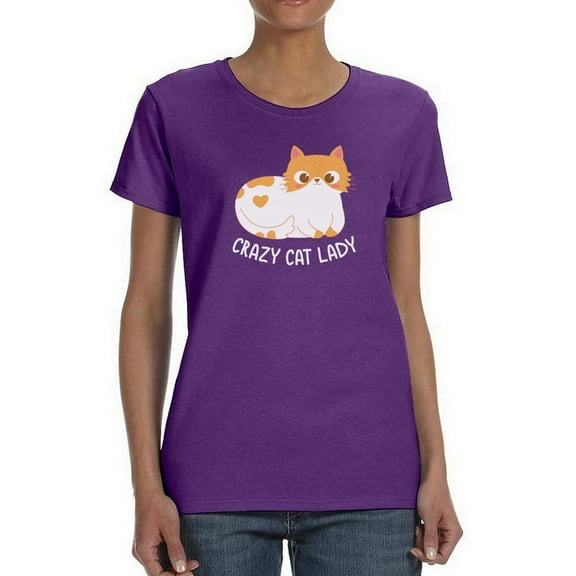 Crazy Cat Lady. Women T-Shirt, Female Small