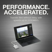 Seagate One Touch SSD 1TB External SSD Portable - Silver, Speeds up to 1030MB/s, with Android App, 1yr Mylio Create, 4mo Adobe Creative Cloud Photography Plan and Rescue Services (STKG1000401)