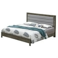 thumbnail image 3 of Burlington Gray Upholstered Queen Panel Bed, 3 of 5